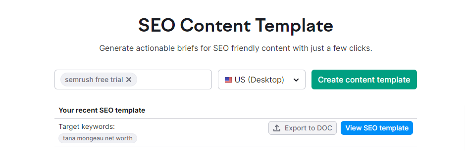 semrush content template
