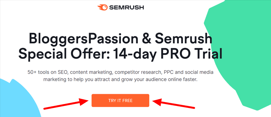 semrush pro free trial