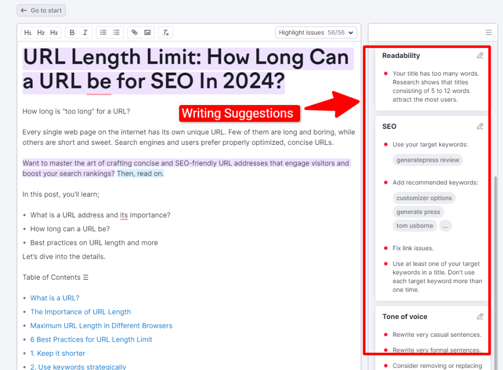 semrush writing assistant