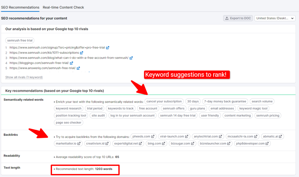 seo suggestions